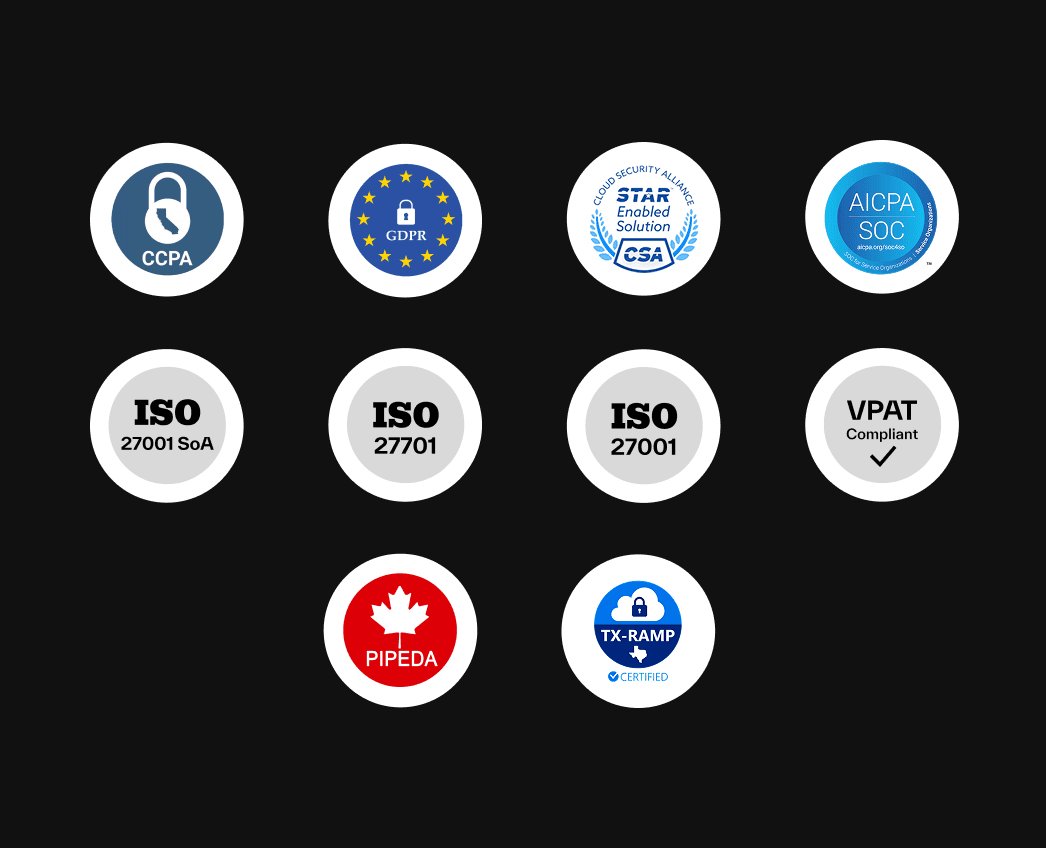 Highest Standards for Security, Privacy, and Compliance